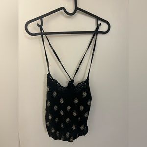 Bohemian style crop top.